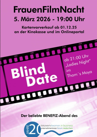 Filmplakat: Kartenvorverkauf Frauenfilmnacht 2026 gestartet