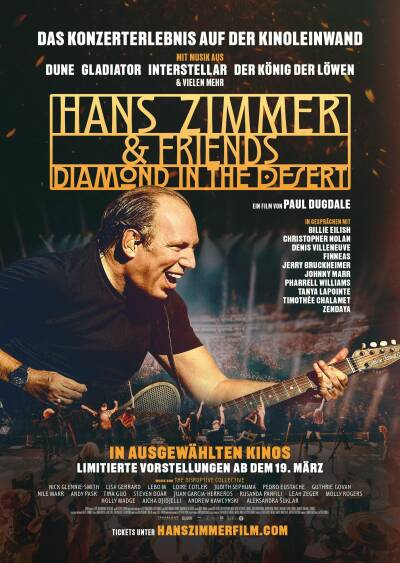 Filmplakat: Für alle Fans guter Filmmusik: Hans Zimmer & Friends: Diamond in the Desert