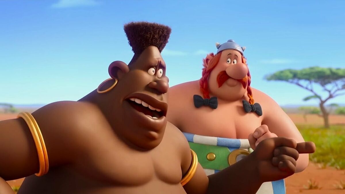 Szene aus Asterix und das Königreich Nubien