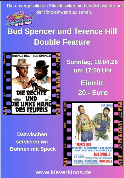 Bild: Spencer & Hill DOUBLE FEATURE 19.04. BOHNEN, BÄNGER & BEIDE HÄNDE!