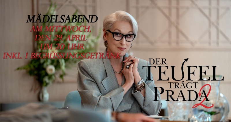 Bild: Vorverkauf zur Mädels-Preview DER TEUFEL TRÄGT PRADA 2 am 29.04. gestartet !
